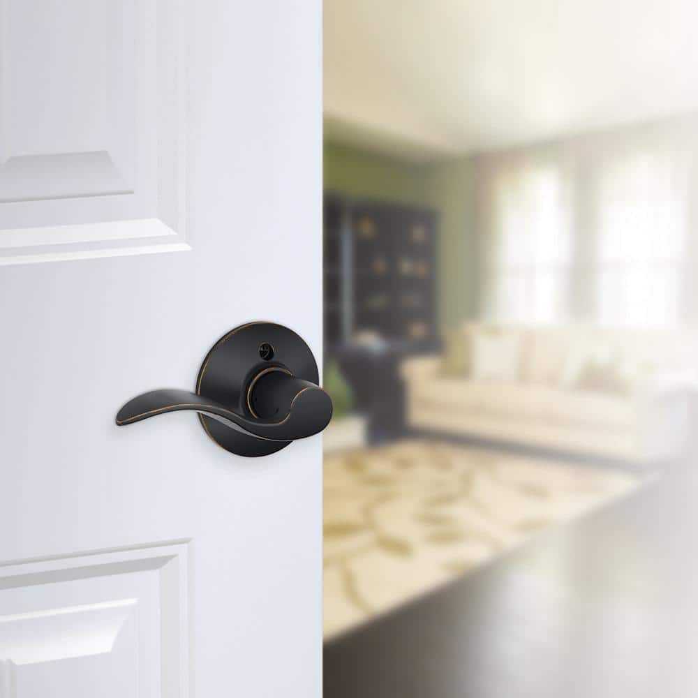 Schlage Accent Aged Bronze Left Handed Dummy Door Lever