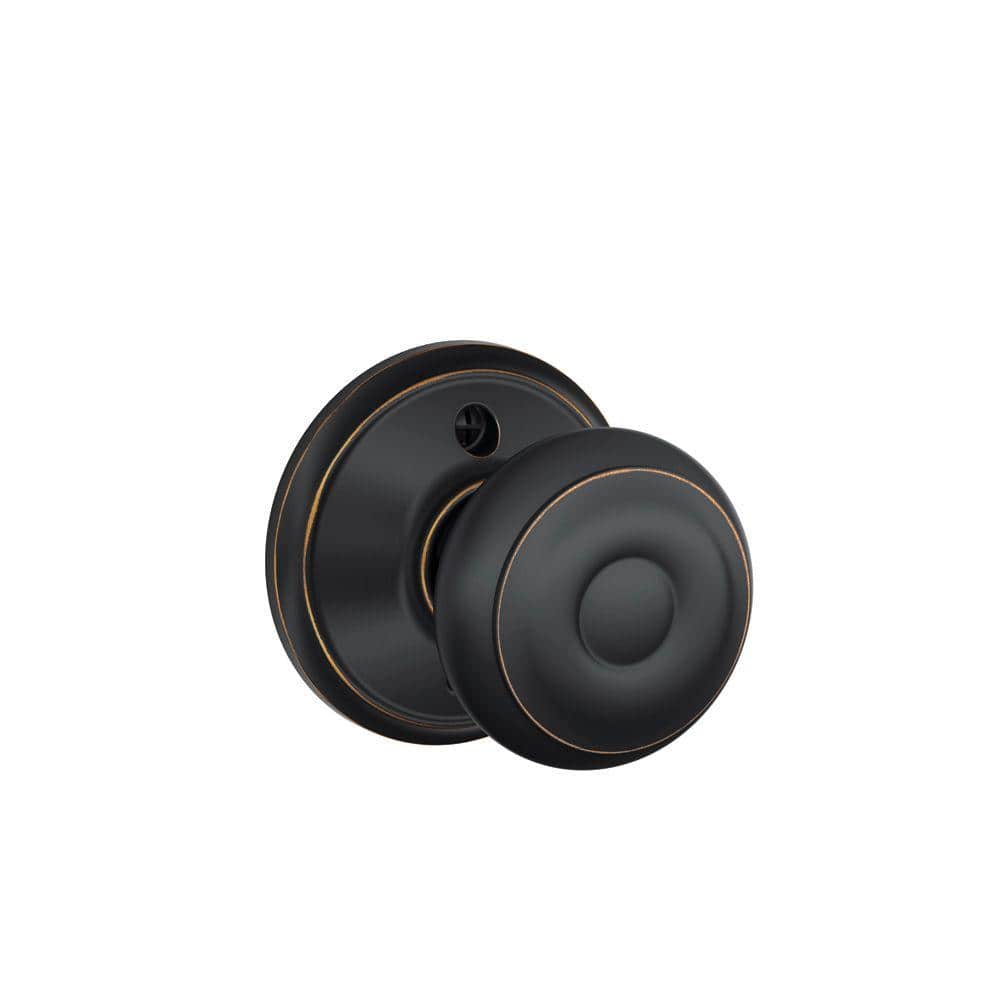 Schlage Georgian Aged Bronze Dummy Door Knob