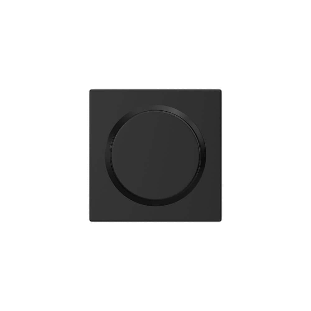 Schlage Custom Bowery Matte Black Collins Trim Dummy Door Knob (2-Pack)