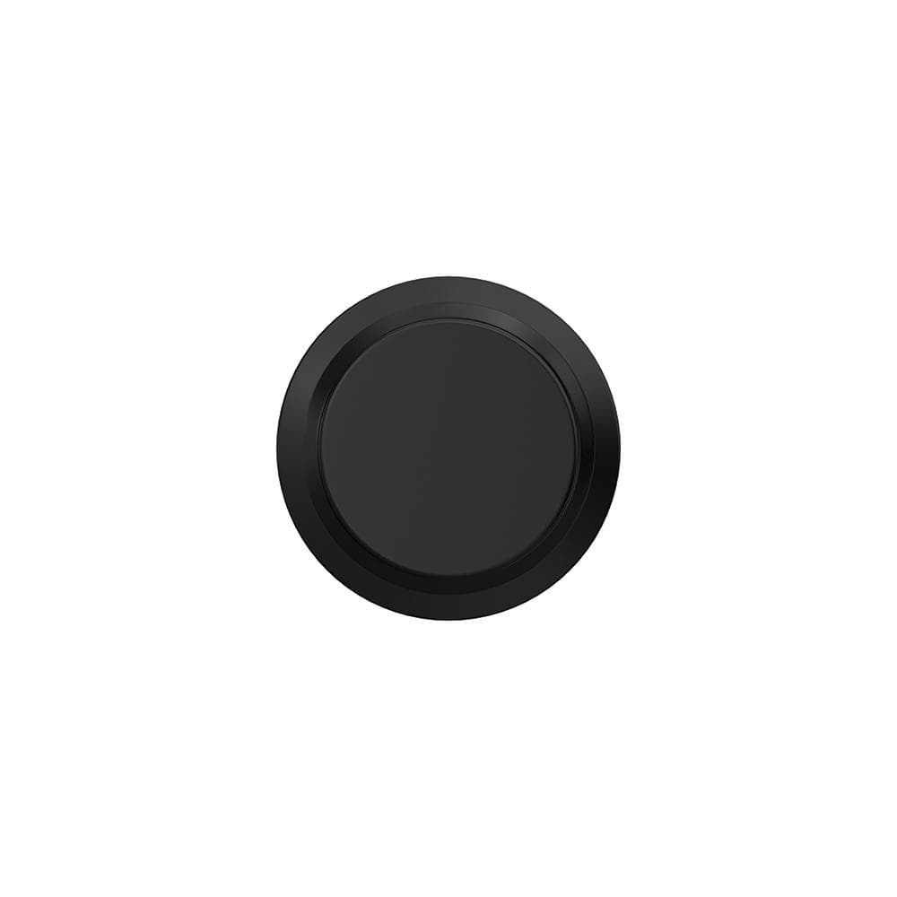 Schlage Custom Bowery Matte Black Dummy Door Knob with Kinsler Trim (2-Pack)