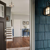 Schlage Camelot Satin Nickel Connect Z-Wave Plus Smart Deadbolt & Camelot Handleset with Accent Lever, Camelot Trim