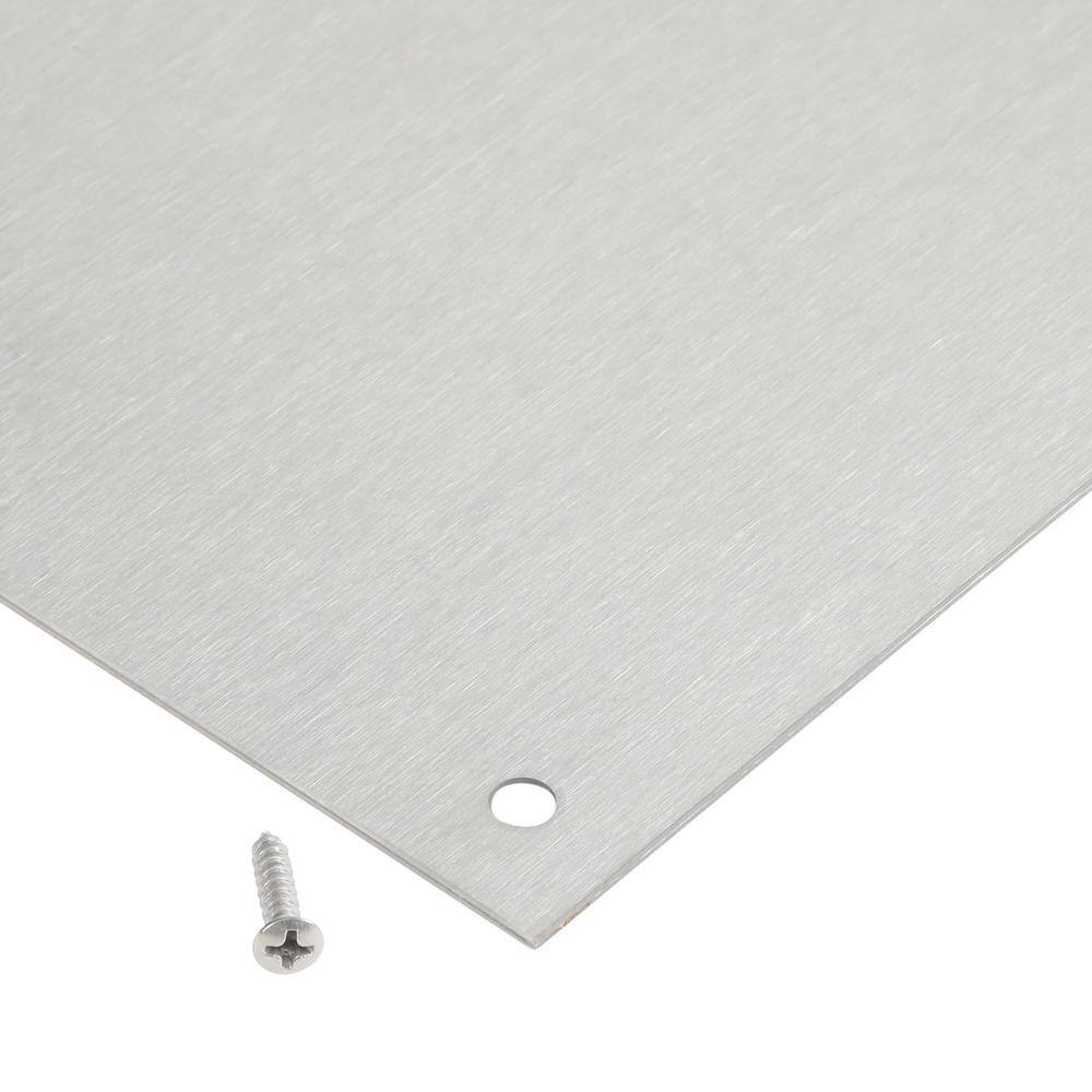 Schlage 8 in. x 34 in. Satin Stainless-Steel Commercial Kick Plate