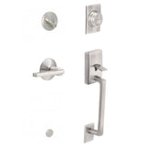 Schlage Latitude Lever Century Trim Single Cylinder Handleset, Satin Nickel