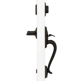 Schlage Camelot Aged Bronze Left-Handed Accent Lever Dummy Door Handleset
