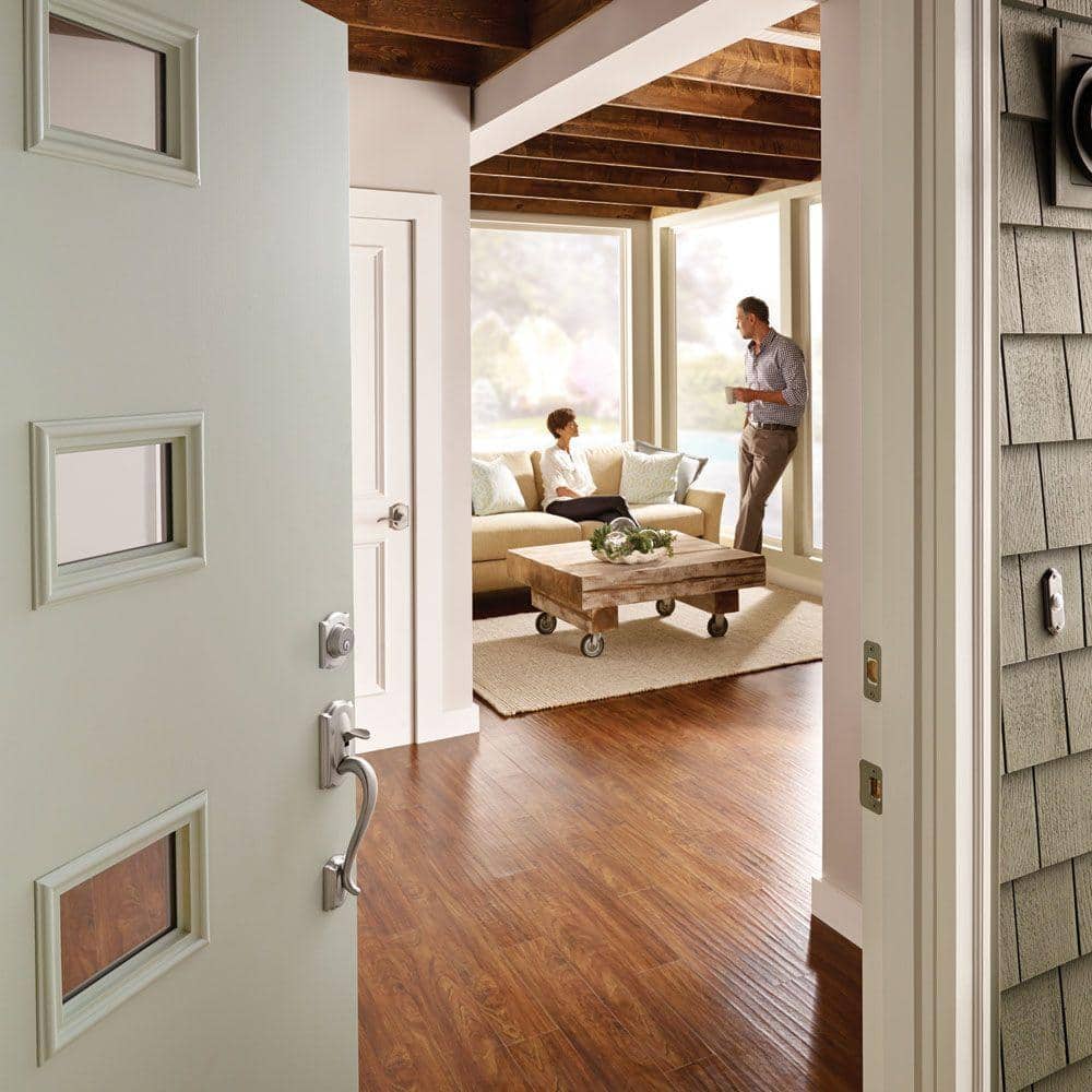 Camelot Aged Bronze Georgian Knob Dummy Door Handleset by Schlage
