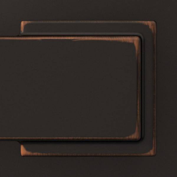 Schlage Custom Wakefield Aged Bronze Single Cylinder Door Handleset with Whitney Lever
