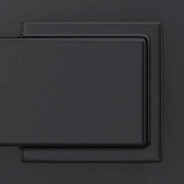 Schlage Custom Century Matte Black Single Cylinder Door Handleset with Dempsey Door Lever