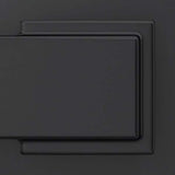 Schlage Custom Century Matte Black Single Cylinder Door Handleset with Dempsey Door Lever