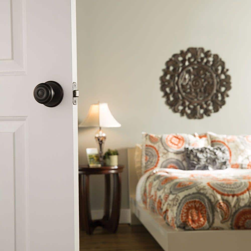 Schlage Georgian Satin Nickel Passage Hall/Closet Door Knob, F10 V GEO 619