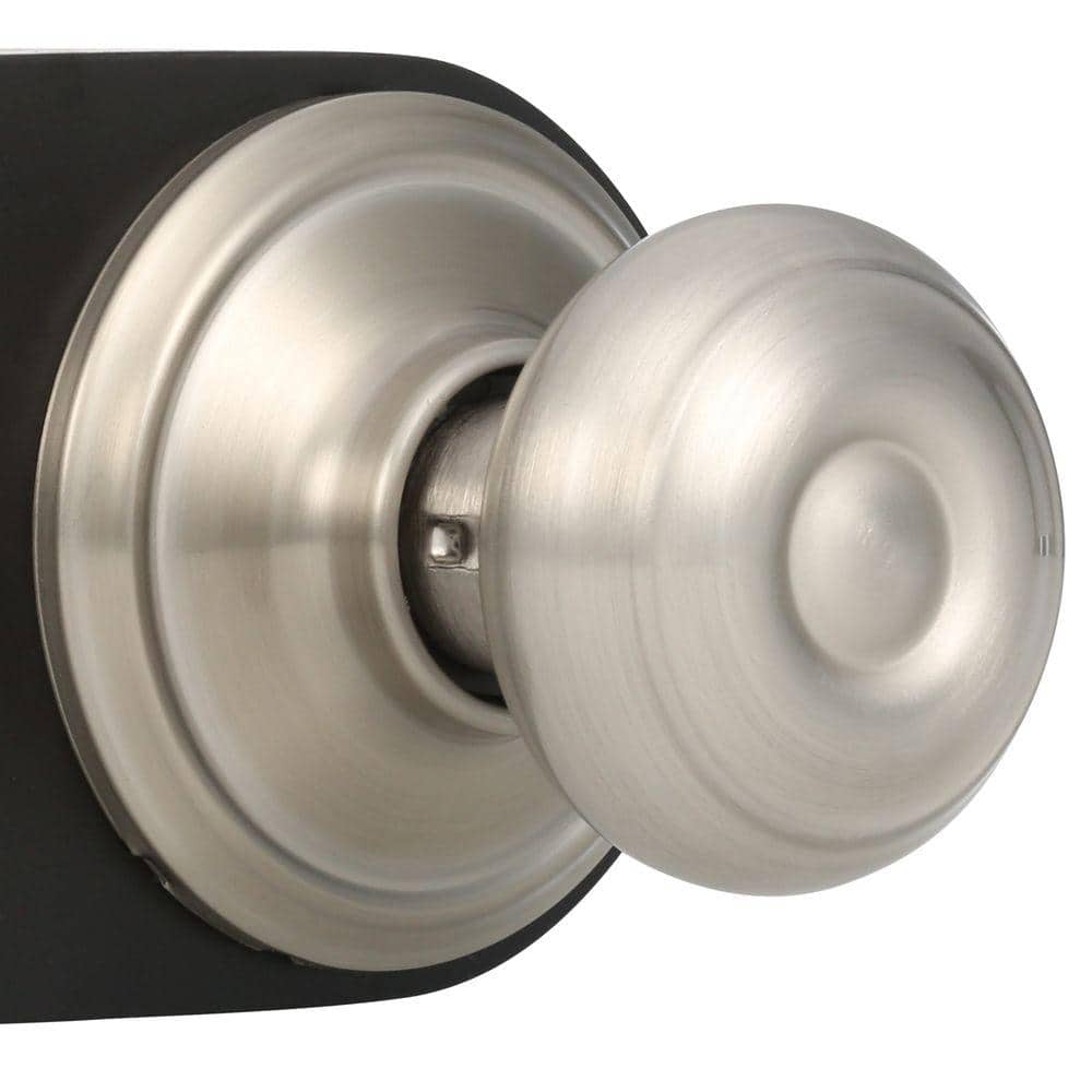 Schlage Georgian Satin Nickel Passage Hall/Closet Door Knob, F10 V GEO 619