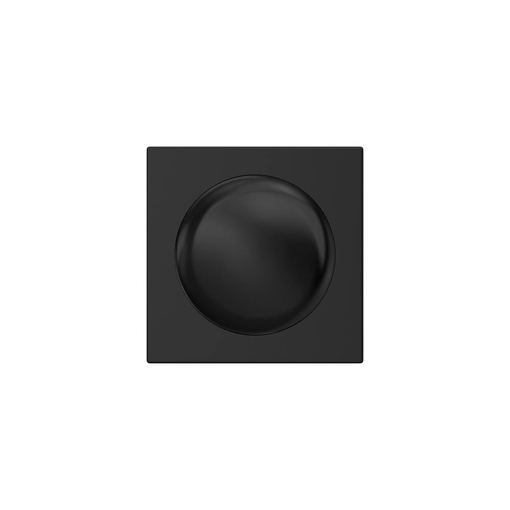 Schlage Custom Plymouth Matte Black Collins Trim Combined Interior Door Knob
