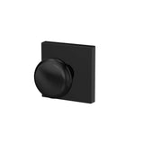 Schlage Custom Plymouth Matte Black Collins Trim Combined Interior Door Knob