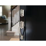 Schlage Camelot Satin Nickel Sense Smart Door Lock with Right-Handed Flair Lever Handleset