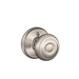 Schlage Camelot Satin Nickel Sense Smart Door Lock with Georgian Knob Handleset