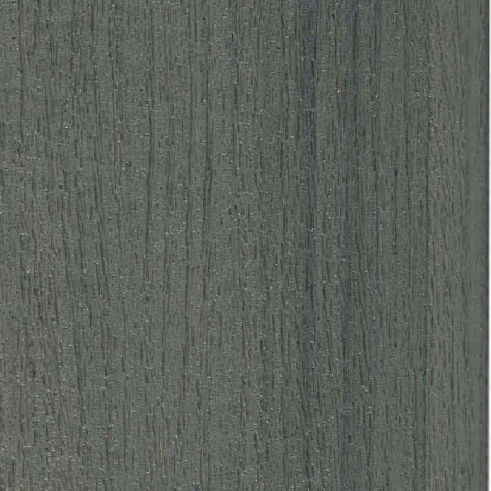 TimberTech Composite Prime+ 1 in. x 6 in. x 1 ft. Grooved Sea Salt Gray Composite Sample (Actual:0.94 in. x 5.36 in. x 1 ft)