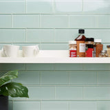 Ivy Hill Tile Contempo Seafoam 3 in. x 6 in. x 8 mm Polished Glass Subway Tile (32 pieces, 4 sq. ft. per box)