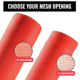 SEALTECH Orange-5 ft. X 100 ft. Debris Netting Rolls - Fire Retardant,1/4 in. Mesh Roll