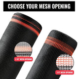 SEALTECH Black-5.5 ft. X 200 ft. Debris Netting Rolls - Fire Retardant,1/4 in. Mesh Roll