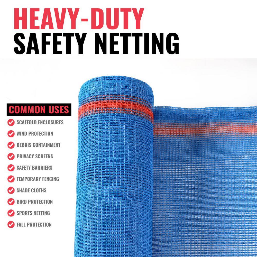 SEALTECH Blue-4 ft. X 200 ft. Debris Netting Rolls - Fire Retardant,1/4 in. Mesh Roll