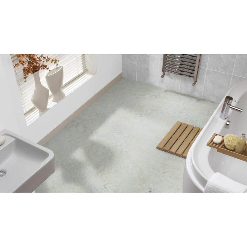 Marmoleum Cinch Loc Seal Seashell 9.8 mm T x 11.81 in. W x 35.43 in. L Laminate Flooring (20.34 sq. ft./case)