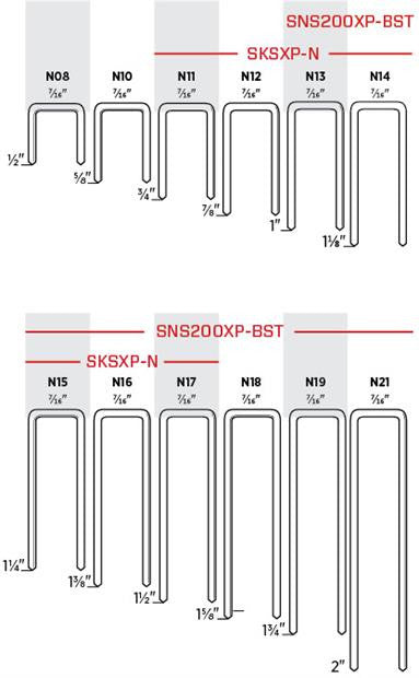 Generic N21 2" Shake Staples (N-Series Medium Crown)