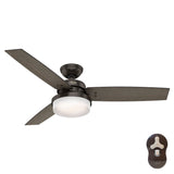 Hunter Sentinel 52-in Fresh White LED Indoor Ceiling Fan with Remote (3-Blade)