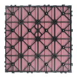 NewTechWood UltraShield Naturale 1 ft. x 1 ft. Quick Deck Outdoor Composite Deck Tile in Seoul Pink (10 sq. ft. Per Box)