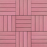 NewTechWood UltraShield Naturale 1 ft. x 1 ft. Quick Deck Outdoor Composite Deck Tile in Seoul Pink (10 sq. ft. Per Box)