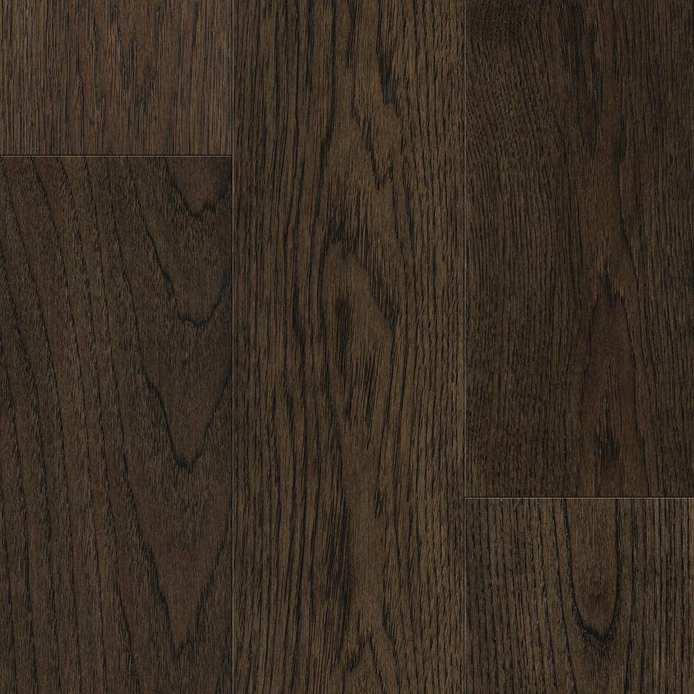 Sure+ Sepia Brown Hickory Hickory 1/4 in. T x 6.5 in. W Click Lock W Brushed Engineered Hardwood Flooring (21.7 sq.ft./case)