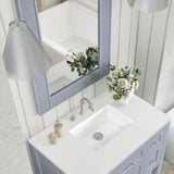 James Martin Vanities Solene 28" x 38" Serenity Blue Vanity Mirror