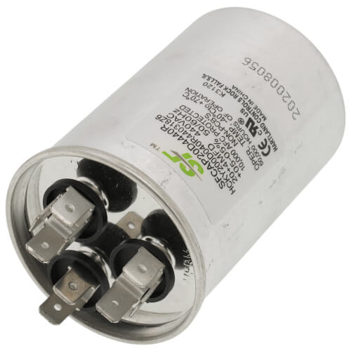 Trane SFCAP20D4440R capacitor - detail view (Voltage: 440v; MFD: 20)