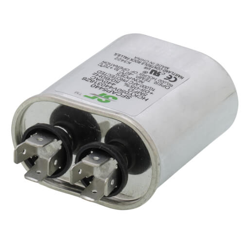 Trane SFCAP5440 capacitor - detail view (Voltage: 370/440v; MFD: 5)