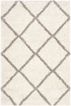 Safavieh Hudson Beckham Shag 9 x 12 Gray/Ivory Indoor Trellis Area Rug
