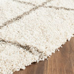 Safavieh Hudson Beckham Shag 9 x 12 Gray/Ivory Indoor Trellis Area Rug