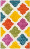 Safavieh Kids Shag 2 ft x 5 ft Ivory/Multi Indoor Abstract Kids Throw Rug