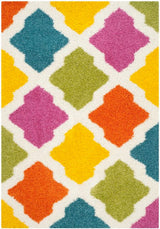 Safavieh Kids Shag 2 ft x 5 ft Ivory/Multi Indoor Abstract Kids Throw Rug