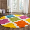 Safavieh Kids Shag 2 ft x 5 ft Ivory/Multi Indoor Abstract Kids Throw Rug