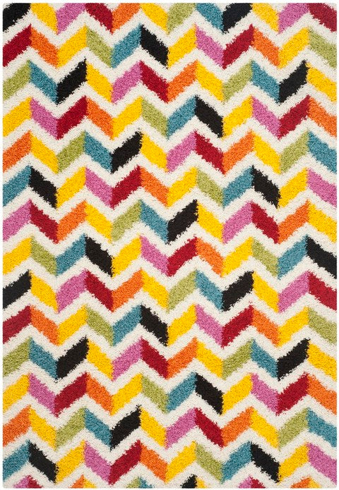 Safavieh Kids Shag 2 x 5 Multi Indoor Abstract Kids Throw Rug