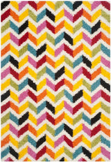 Safavieh Kids Shag 2 x 5 Multi Indoor Abstract Kids Throw Rug