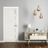 Krosswood 36 in. x 96 in. Shaker 5-Panel Primed Solid Hybrid Core MDF Interior Door Slab