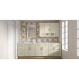 HOMEIBRO Antique White Shaker Style Ready to Assemble Stock Wall Kitchen Cabinet (33 in. W x 15 in. H x 24 in. D)