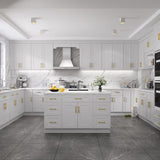 HOMEIBRO 18 in. W x 12 in. D x 42 in. H in Shaker Dove Plywood Ready to Assemble Wall Cabinet 1-Door 3-Shelves Kitchen Cabinet