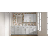 HOMEIBRO Newport Shaker Dove Ready to Assemble Wall Cabinet with 2-Doors(33 in. W x 12 in. H x 12 in. D)