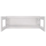 HOMEIBRO Newport Shaker Dove Ready to Assemble Wall Cabinet with 2-Doors(33 in. W x 12 in. H x 12 in. D)