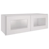 HOMEIBRO 36 in. W X 12 in. D X 12 in. H in Shaker Dove Plywood Ready to Assemble Wall Kitchen Cabinet with 2-Doors