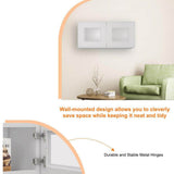 HOMEIBRO 36 in. W X 12 in. D X 12 in. H in Shaker Dove Plywood Ready to Assemble Wall Kitchen Cabinet with 2-Doors