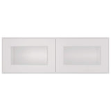 HOMEIBRO 36 in. W X 12 in. D X 12 in. H in Shaker Dove Plywood Ready to Assemble Wall Kitchen Cabinet with 2-Doors