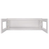 HOMEIBRO 36 in. W X 12 in. D X 12 in. H in Shaker Dove Plywood Ready to Assemble Wall Kitchen Cabinet with 2-Doors