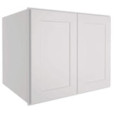 HOMEIBRO 30-in. W x 24-in. D x 24-in. H in Shaker Dove Plywood Ready to Assemble Wall Bridge Kitchen Cabinet with 2 Doors