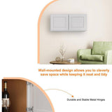 HOMEIBRO 30-in. W x 24-in. D x 24-in. H in Shaker Dove Plywood Ready to Assemble Wall Bridge Kitchen Cabinet with 2 Doors